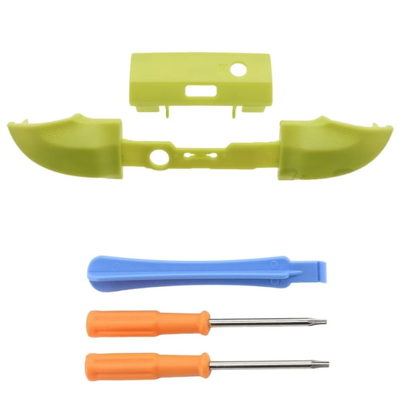 Set Botones LB RB Bumpers Barra Central Soporte On Off Surround Guía Gatillo Verde AARONMEI para Control Xbox Series X S