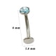 thumbnail image 5 of Piercing Para Ombligo De Titanio F136, Corrugado Al Agua, Con Diamante Checo, Aleación De Titanio G23, Para Cuerpo, Joyería, Anillo De Suspensión Para Ombligo., 5 of 5