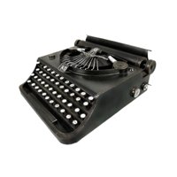 Bothyi - Máquina De Escribir Manual, Modelo Coleccionable, Diseño Retro, Para Estantería, Cafetería, Dormitorio, Color Negro