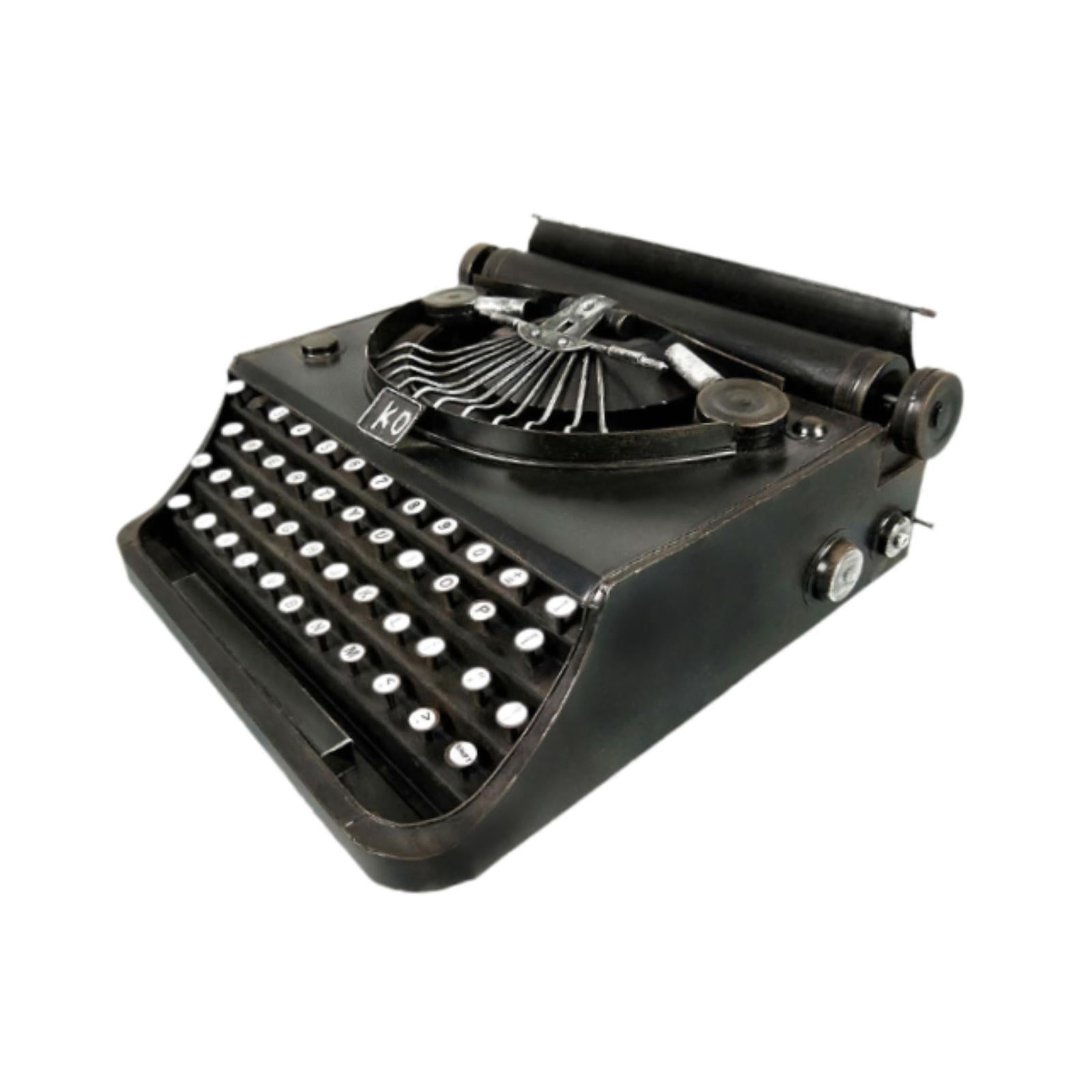 Bothyi - Máquina De Escribir Manual, Modelo Coleccionable, Diseño Retro, Para Estantería, Cafetería, Dormitorio, Color Negro