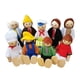 thumbnail image 5 of Mini Figura De Personas, Figura De Juego Portátil, Muñecas En Miniatura, Juego De Casa De Muñecas De Madera, 5 of 5