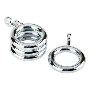 Metalhsa - Pack 10 Unidades Argollas Cromadas 16 Mm