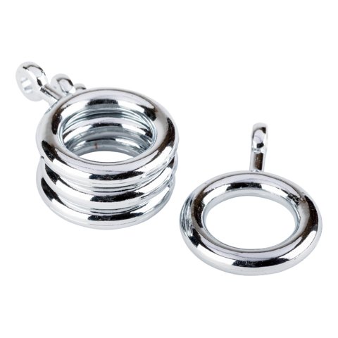 Metalhsa - Pack 10 Unidades De Argollas Cromadas 12 Mm