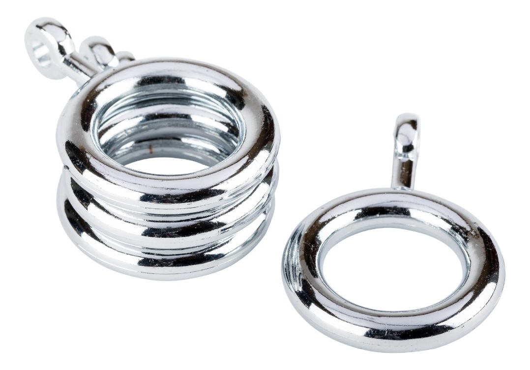 Metalhsa - Pack 10 Unidades De Argollas Cromadas 12 Mm
