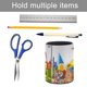 thumbnail image 5 of Gee-Raffa-theme Cylinder Pen Holder Pencil Organizer with Flannel Lining PVC Leather Material Cardboard Base for study work 10*8CM, 5 of 6
