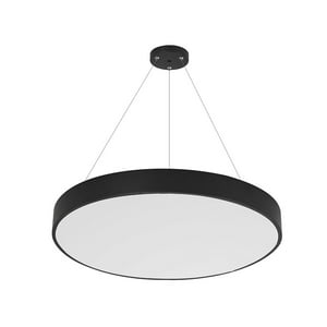 Hbled - Lámpara Led Circular Negro 50W/60Cms Luz Fría