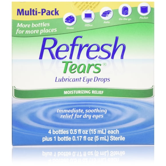 Eye Drops Refresh Tears, 65 ml (2.17 fl.oz), paquete múltiple