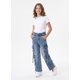 thumbnail image 2 of Pantalon Cargo Niña Jeans Holgado Estilo Urbano Y2k, 2 of 3