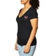 thumbnail image 3 of Camiseta True Religion para mujer con cuello en V y logo de Buda negra XL, 3 of 4