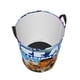 thumbnail image 3 of La Era de Hielo Cesta de lavandería de gran capacidad redonda con asa, bolsa para ropa sucia plegable, almacenamiento para dormitorio, baño y lavadero 44x35 cm, 3 of 6