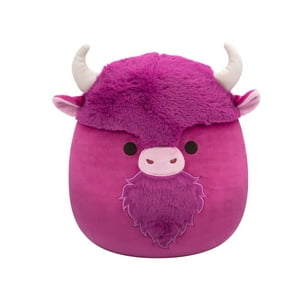 Squishmallows - Malvaviscos De Peluche Originales Dave Plum Bison, 30 Cm