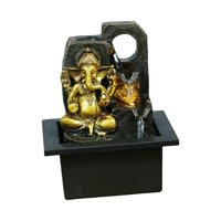 Bothyi - Estatuas De Ganesha Fuente De Mesa De Interior Coleccionables Regalo Decorativo 16,5 Cm X 13 Cm X 21 Cm