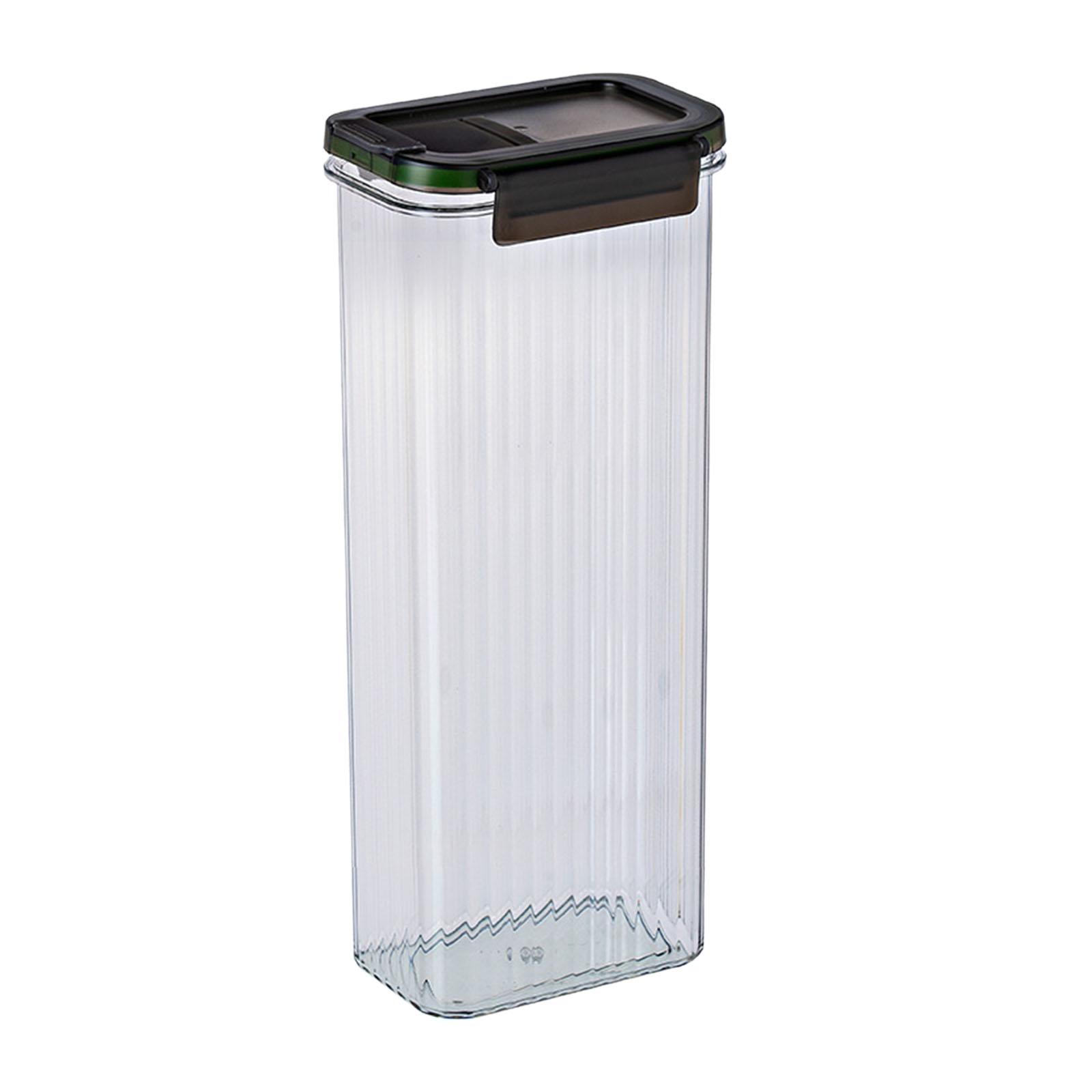 Magideal - Contenedores De Almacenamiento De Espaguetis, Recipiente De Almacenamiento Con Tapa Extraíble Hermética, Caja De Almacenamiento De Alimentos Para Té, Claro