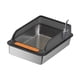 thumbnail image 5 of Caja De Arena Para Gatos De Acero Inoxidable, Arenero Para Gatos, Orinal Para Gatos Con Parte Superior Abierta, Semicerrada, Color Negro, 5 of 5
