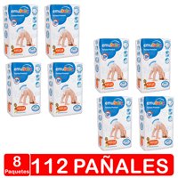 Pañales Emubaby Premium Manga X8 - Talla Xxg - 112 Pañales