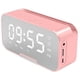 thumbnail image 1 of Radio Reloj Recargable Bluetooth Alarma Radio rosa, 1 of 6
