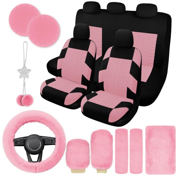 Juego completo de fundas de asiento de coche JINGSEN 17 para mujer, universal