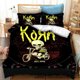 thumbnail image 1 of Korn Band Logo Bedding Set,Duvet Cover Comforter Bed Set Quilt Cover Pillowcase, Boys Girls Adults Bed Sheets, 1 of 5