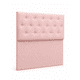 thumbnail image 2 of Respaldo de cama Botoné 1.5 Plaza felpa rosa claro, 2 of 2