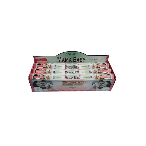 Incienso Aroma Mama Y Bebe Caja 6 Tubos Hexagonales
