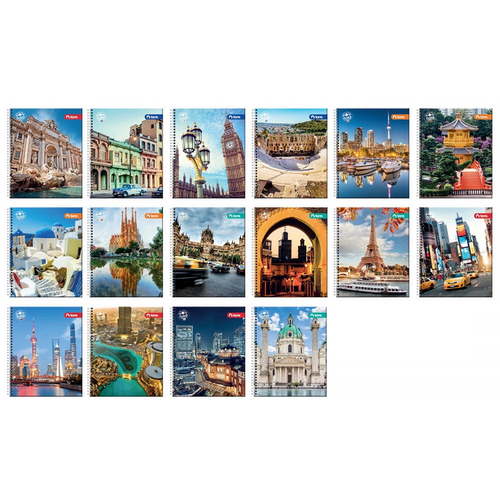 Torre - Pack 10 Cuadernos Universitario Clásico Ciudad