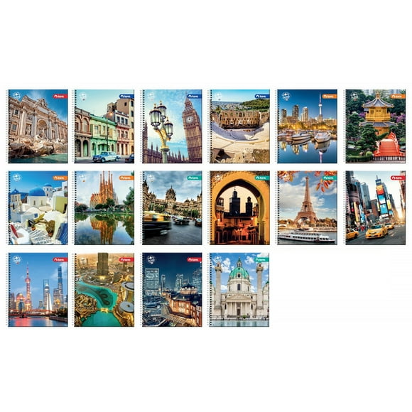 Pack 10 Cuadernos Universitario Clásico Ciudad
