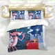 thumbnail image 5 of El Show de la Pantera Rosa Conjunto de sábanas temático, trío de piezas, cómodo y amigable con la piel, diseño único, regalo de decoración para el hogar para familiares, amigos y fans, 90 cm * 190 cm, 5 of 6