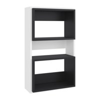 Fmfurniture - Mueble Auxilar Muro Baño Eco Blanco Y Negro