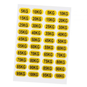 Ioensy - Etiquetas De Pila De Pesas 5-100 Kg Etiquetas De Peso Para El Entrenamiento De Fuerza De Construcción De Carrocería