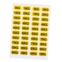 Ioensy - Etiquetas De Pila De Pesas 5-100 Kg Etiquetas De Peso Para El Entrenamiento De Fuerza De Construcción De Carrocería