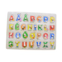Bothyi - Rompecabezas De Aprendizaje De Madera Con Letras Vietnamitas, Rompecabezas Duraderos Con Clavijas Para Letras Mayúsculas De Niños