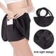 thumbnail image 3 of Faldas pantalón de tenis negras con bolsillos para mujer, falda con cordón para niña, faldas deportivas, faldas pantalón de entrenamiento, 3 of 7