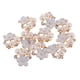 thumbnail image 5 of 10 Unids Perla Rhinestone Flor Botón Diamante Flatback Adornos 20x19x8mm, 5 of 5