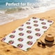 thumbnail image 5 of Toalla de playa Kytunera 76x152 cm con banderas de fútbol, suave, 5 of 7