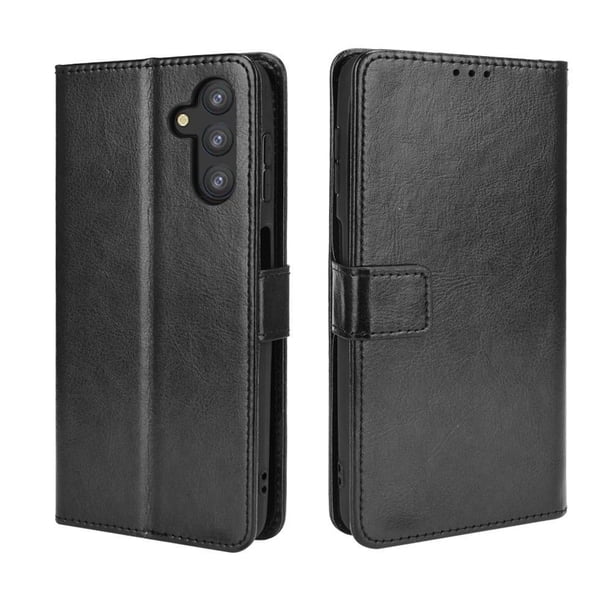 Funda tipo libro para Samsung Galaxy A13 5G, cartera todo‑en‑uno, funda multifuncional con tarjetero y correa de muñeca desmontable