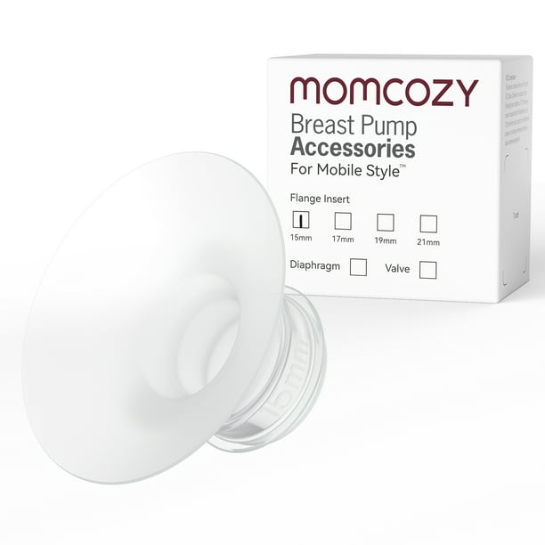 Momcozy Accesorios de Repuesto para Extractor de Leche Mobile Style | M6, Insertos de Brida de 15 mm, 4 Piezas