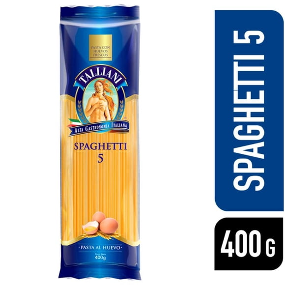Fideo Pasta al Huevo Spaghetti N°5 Bolsa, 400 g
