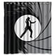 thumbnail image 1 of Cortina de ducha de James Bond con diseño divertido, juego de cortinas de baño con ganchos, tamaño 66 x 72 pulgadas, 1 of 3
