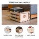 thumbnail image 2 of Set de 3 cajas para discos de vinilo Crosley de madera natural, 2 of 6
