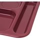 thumbnail image 3 of Bandeja de melamina de 6 compartimentos para diestros Carlisle FoodService Products 37x25 cm color arándano, 3 of 8
