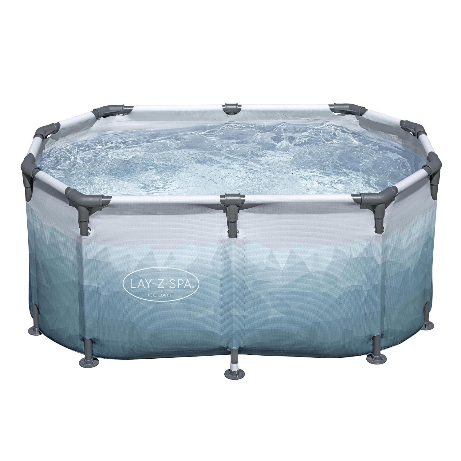 Tina De Hielo Ice Bath Portatil Bestway 2 Personas Con Fitro Gris Tamaño Unico