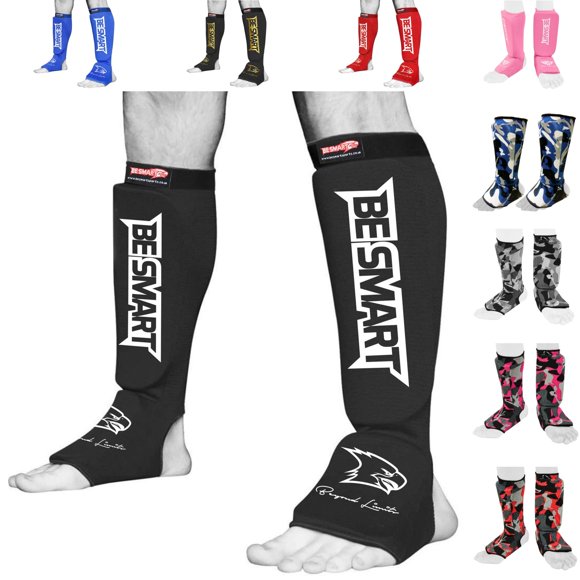 Espinilleras Be Smart negras XXXS para niños – MMA y Kick Boxing
