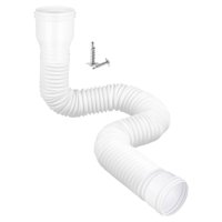 Magideal - Extensión Del Descenso De Para El Drenaje De , Extensión Del De 47 A 150 Cm, Flexible Para El Césped Y Blanco