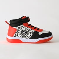 Zapatilla Caña Alta Niño Luces Spiderman Blanco Marvel