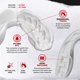 thumbnail image 3 of Protector bucal SAFEJAWZ Clear Fangz adulto de doble capa, 3 of 8