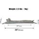 thumbnail image 2 of Under Door Draft Stopper Decorative Wind Stopper, 36 Inch, Grey Dog, 2 of 3