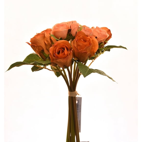 Ramo De Rosas Naranjo 27 Cm