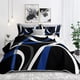 thumbnail image 1 of Cubrecama Weesire Queen 90x96 Microfibra 3 Piezas Negro Azul, 1 of 3