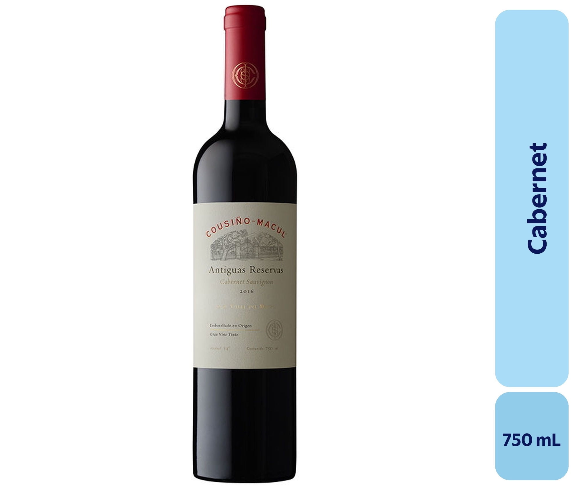 Vino Cabernet Botella 750 mL Cousino Macul