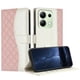 thumbnail image 1 of Funda Tipo Cartera Acolchada para Xiaomi Redmi Note 13 4G con Bloqueo RFID Ranuras y Correa Rosa, 1 of 5